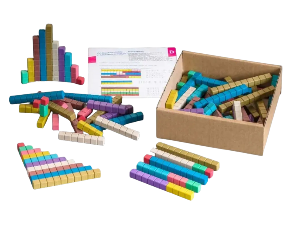 Tællestænger i 10 farver (100 stk) W080508000