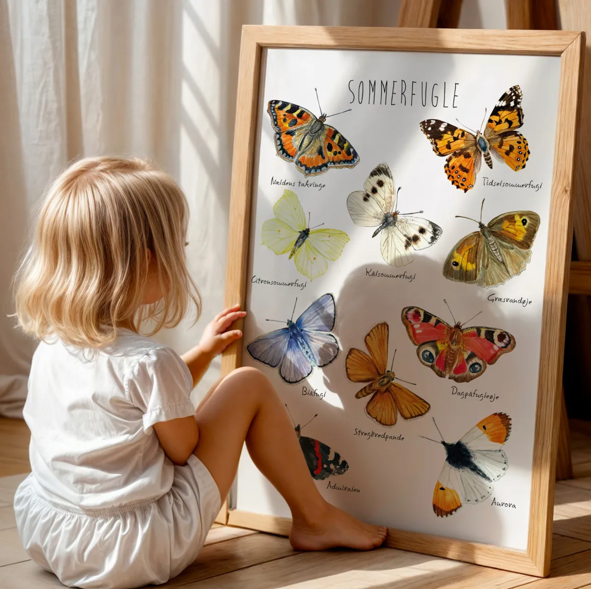 Abcleg Plakat - Sommerfugle-B2 (50 x 70) Sommerfugle-B2