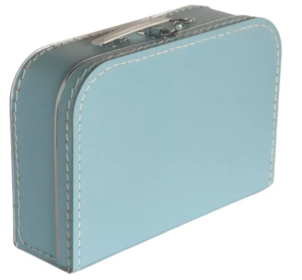 Papkuffert - Lyseblå-35 cm. 35-7861