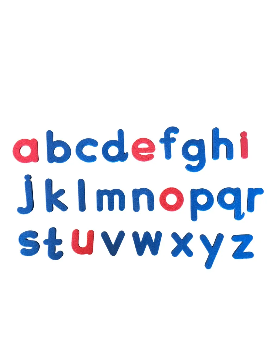 Skumbogstaver små med magnet 26 stk. Skumbsmall