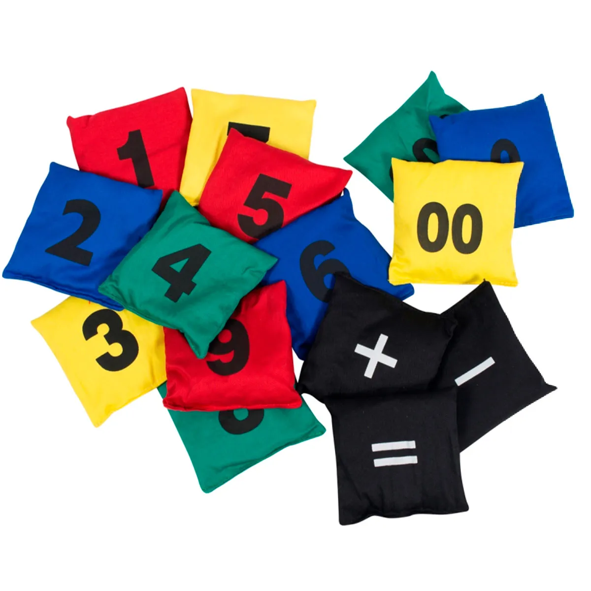 Ærteposer med tal og regnetegn - Sæt med 15 stk M403640