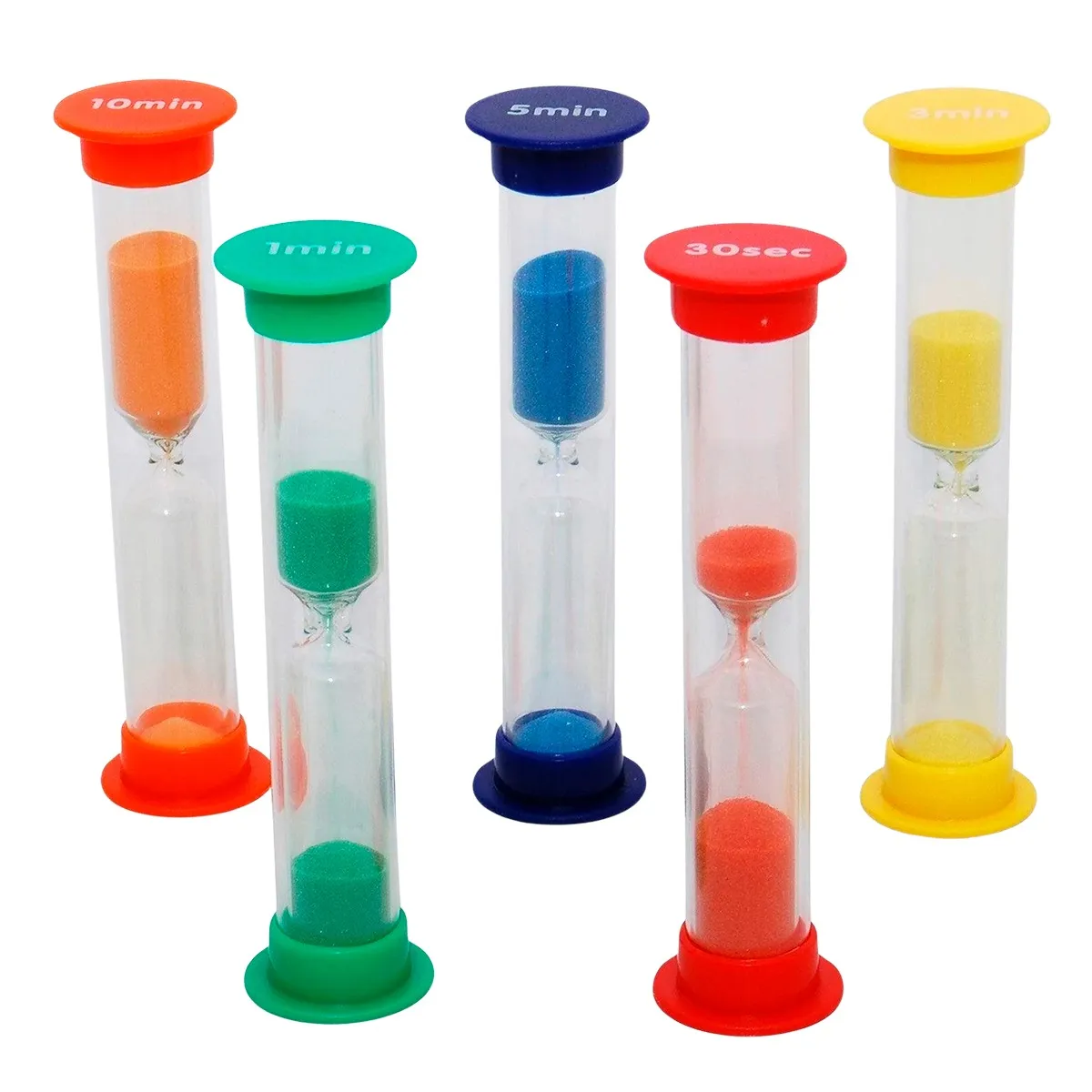 Timeglas Lille Sæt - 30 sekunder, 1, 3, 5, og 10 minutter 120048