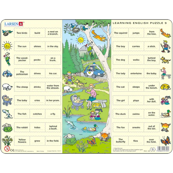 Larsen Puslespil - Lær engelske verber 9 EN6V1
