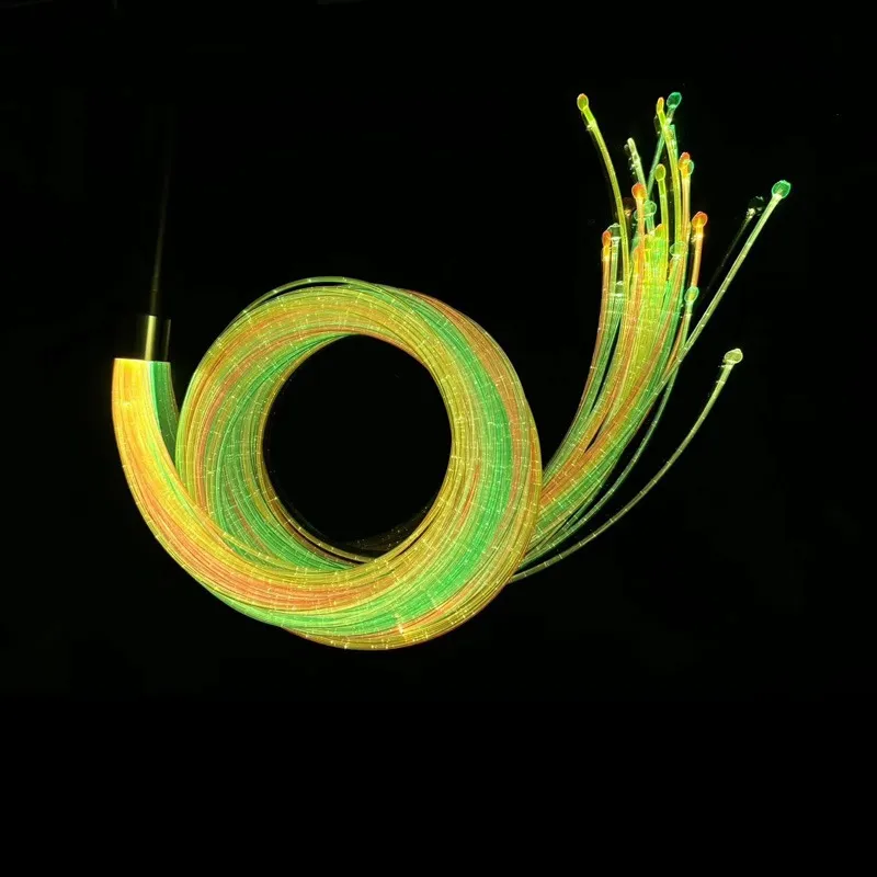 150 farvede fiberoptiske haletråde 1.5m X-900003