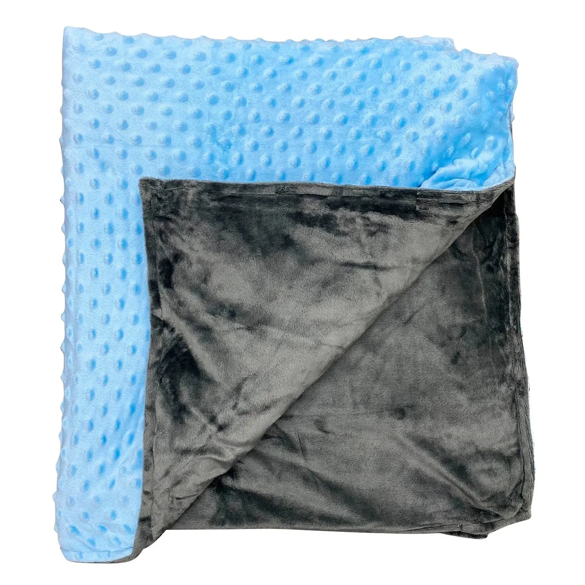 Tyngdetæppe blå/grå 3 kg - 90 x 100 cm X-000254