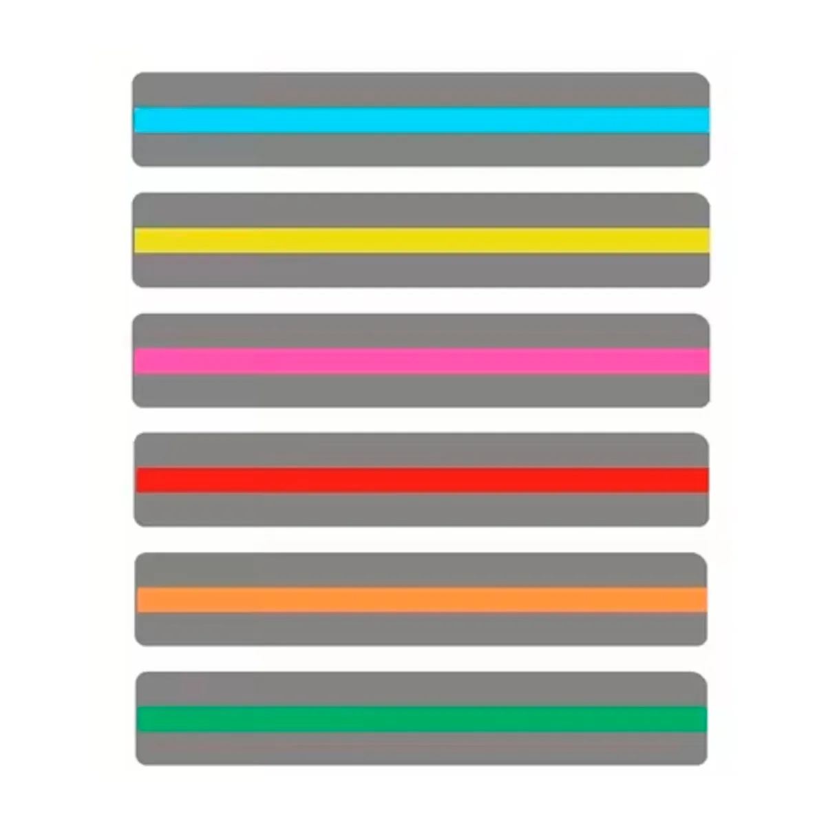 Læsestrimler med farve, 1 stk Læsestrimle_s