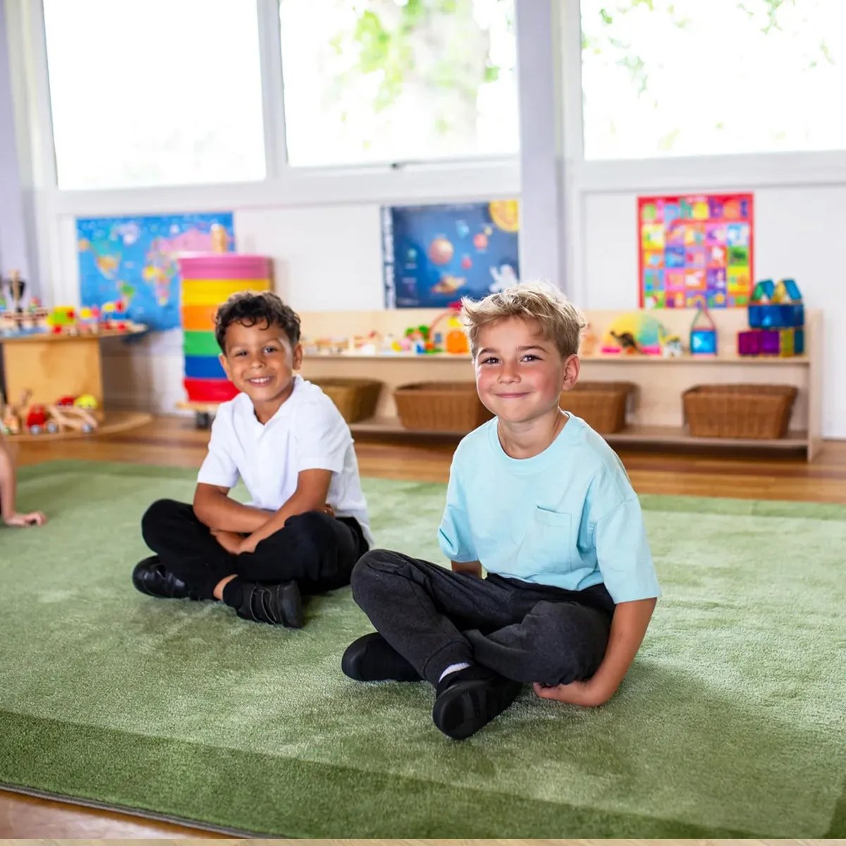 Legetæppe Grøn - 3 x 2 meter 60-MAT1347