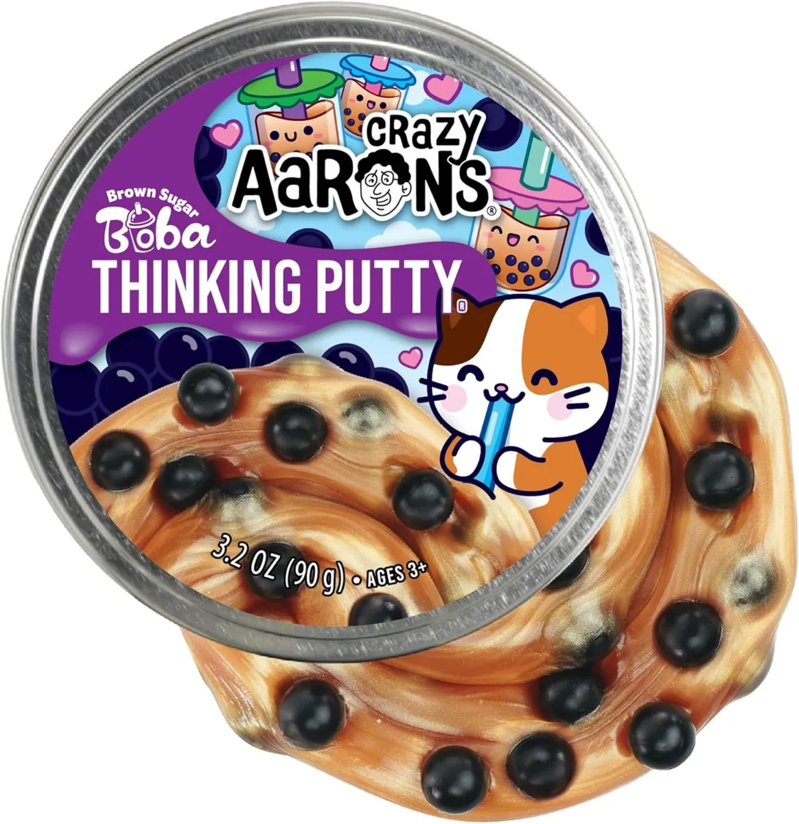 Crazy Aarons Putty Slim - Ø 10 cm - Brown Sugar Boba CA-OT020