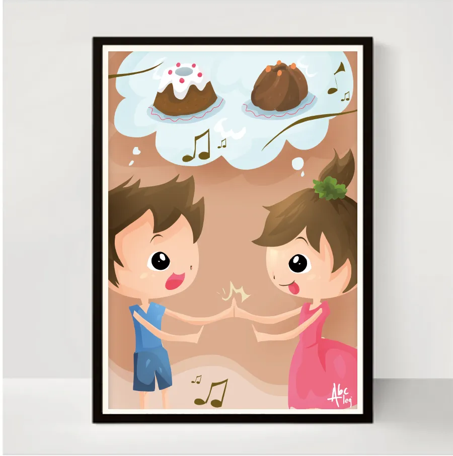 Abcleg Plakat - Der bor en bager A3 99-500420