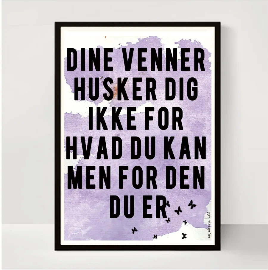 Abcleg Plakat - Dine venner (rød) - A3 99-4327R