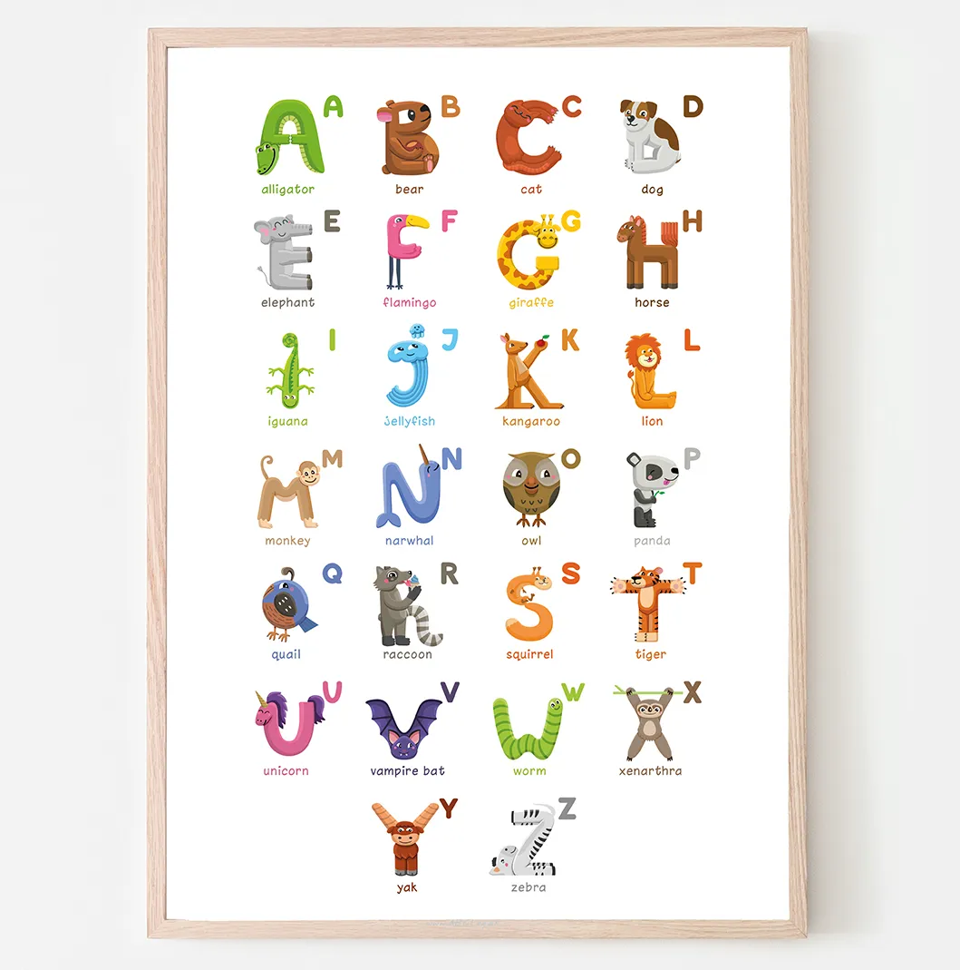 Abcleg Plakat - Engelsk alfabet 50 x 70 cm 99-1234