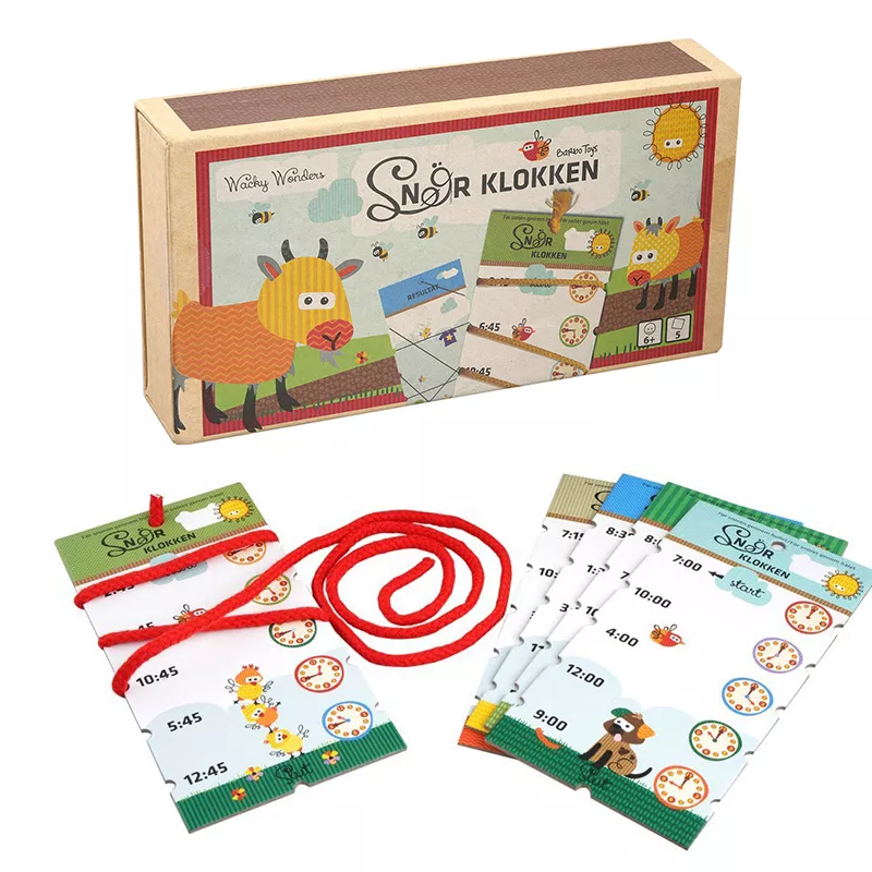 Wacky Wonders Læringspil - Snør Klokken 90-6356