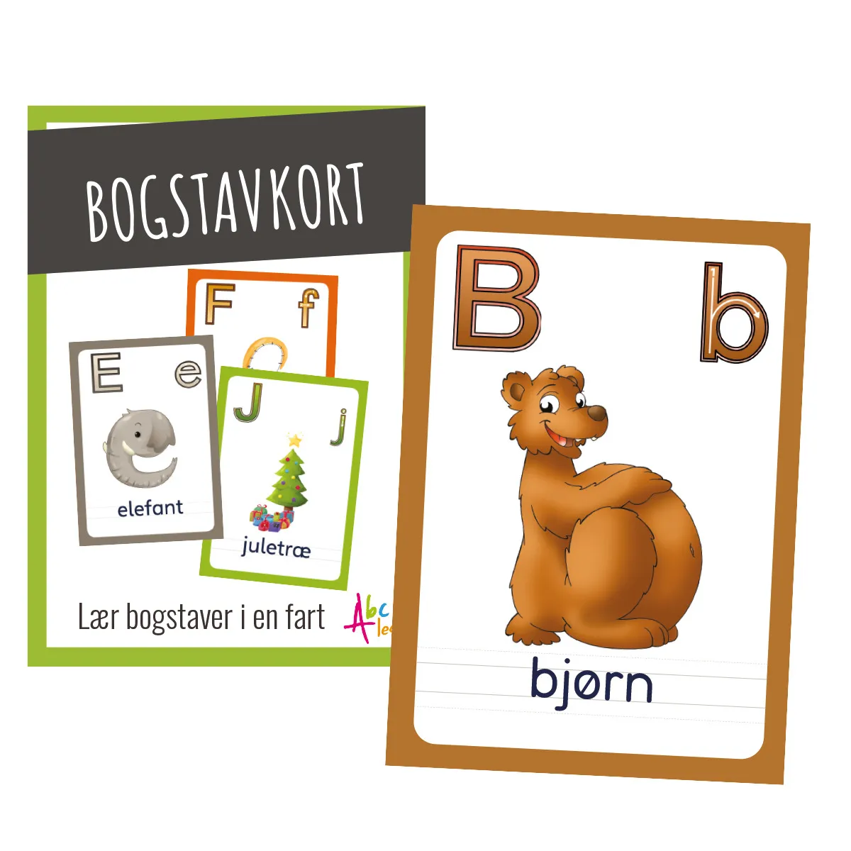 Abcleg Bogstavkort - Lær de store og små bogstaver 99-500192