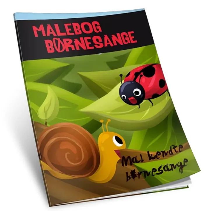 Børnesange malebog download