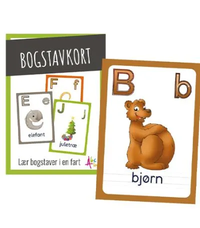 ABC Bogstavkort - Vokaler og konsonanter